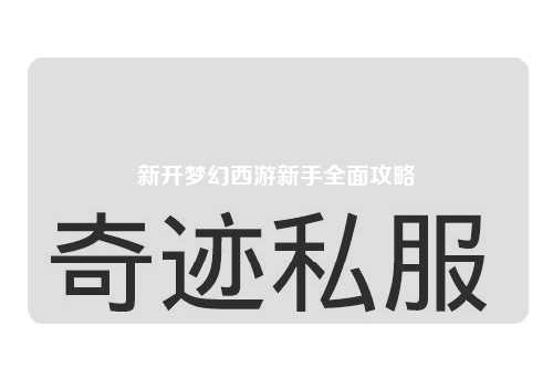 新开梦幻西游新手全面攻略